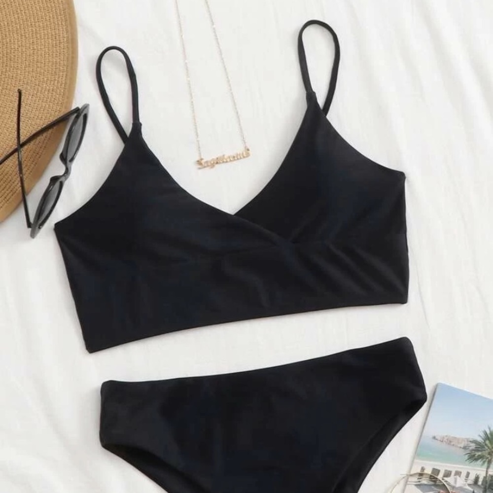 Black Wrap Cami Bikini